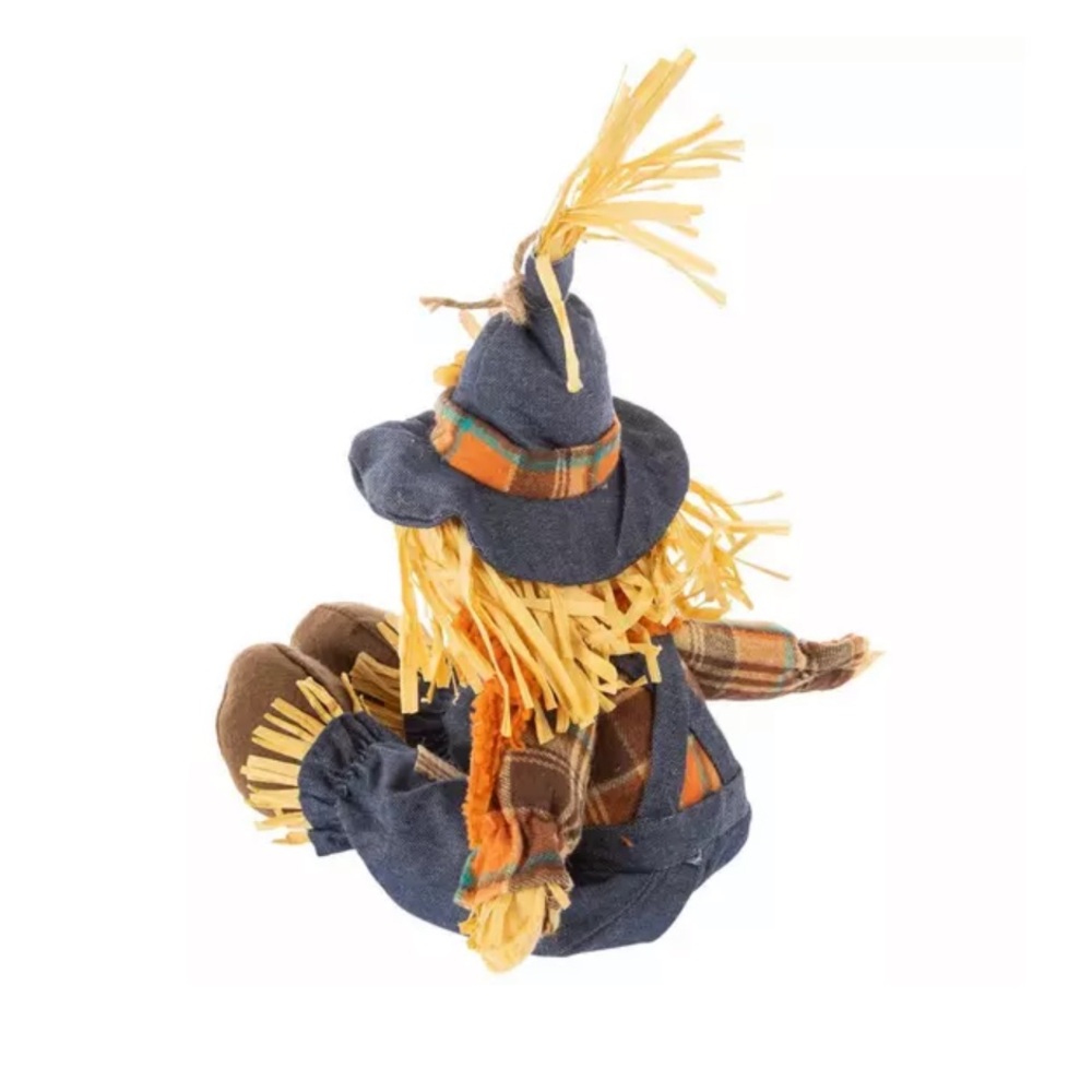 NWT- 12-1/2” Fall Harvest Scarecrow Sitter Decoration - Picture 11 of 17